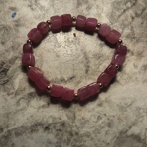 Pink and gold bracelet